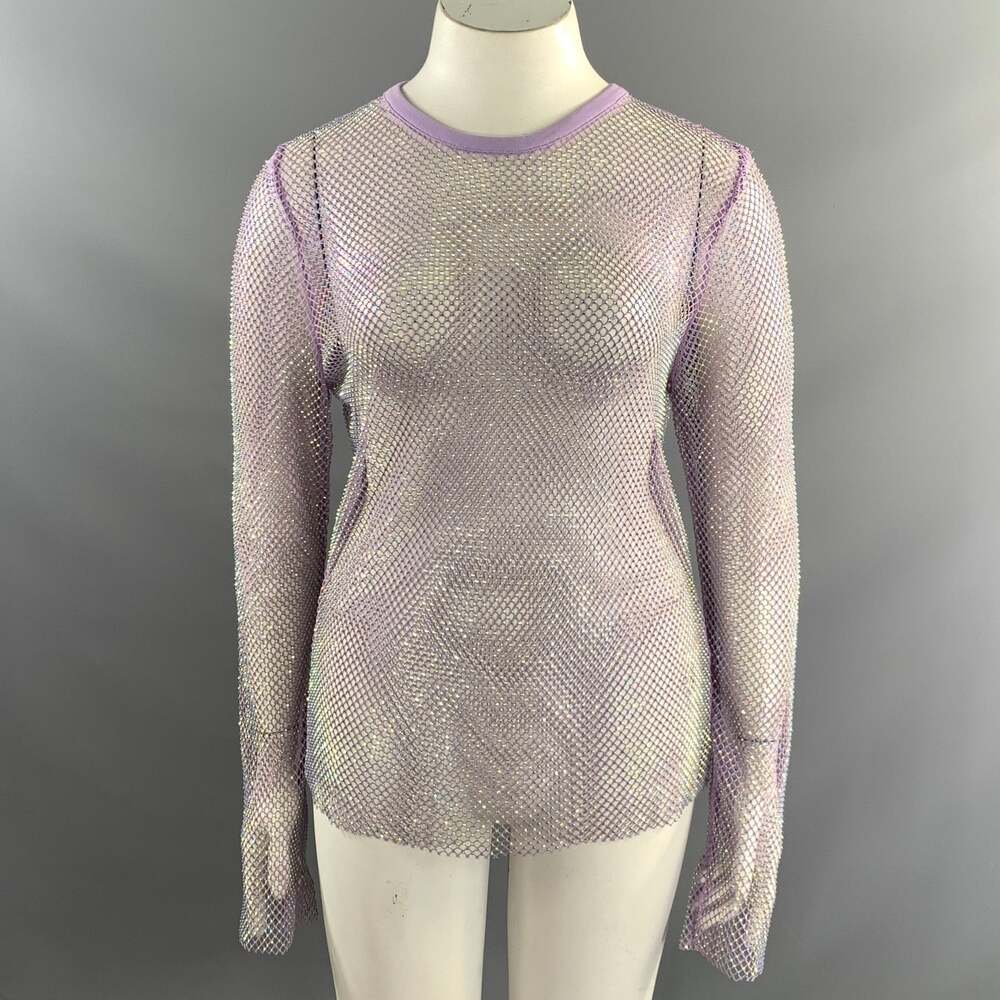 ESSENTIEL ANTWERP Size L Lavender Polyester & Spandex Pullover